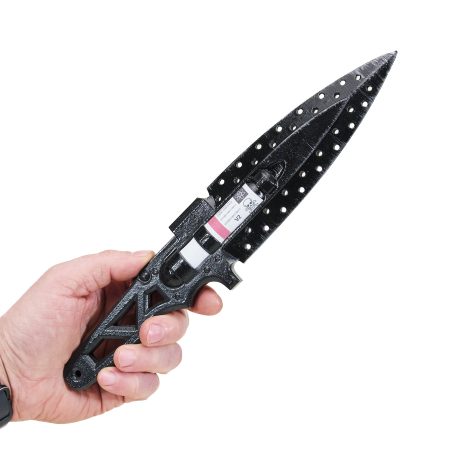 Blue Fang Knife replica prop from Cyberpunk 2077 by Blasters4Masters