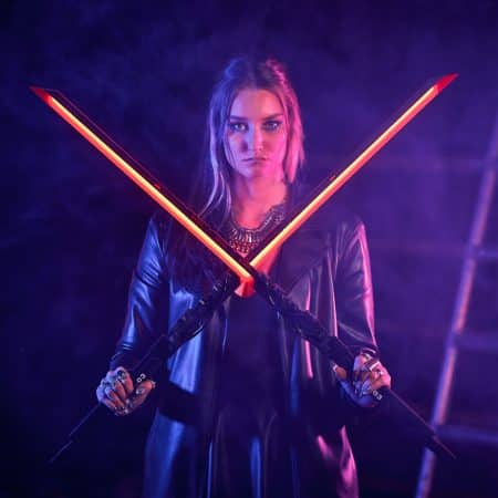 Kosei Red LED Katana prop replica cyberpunk cosplay by Blasters4Masters